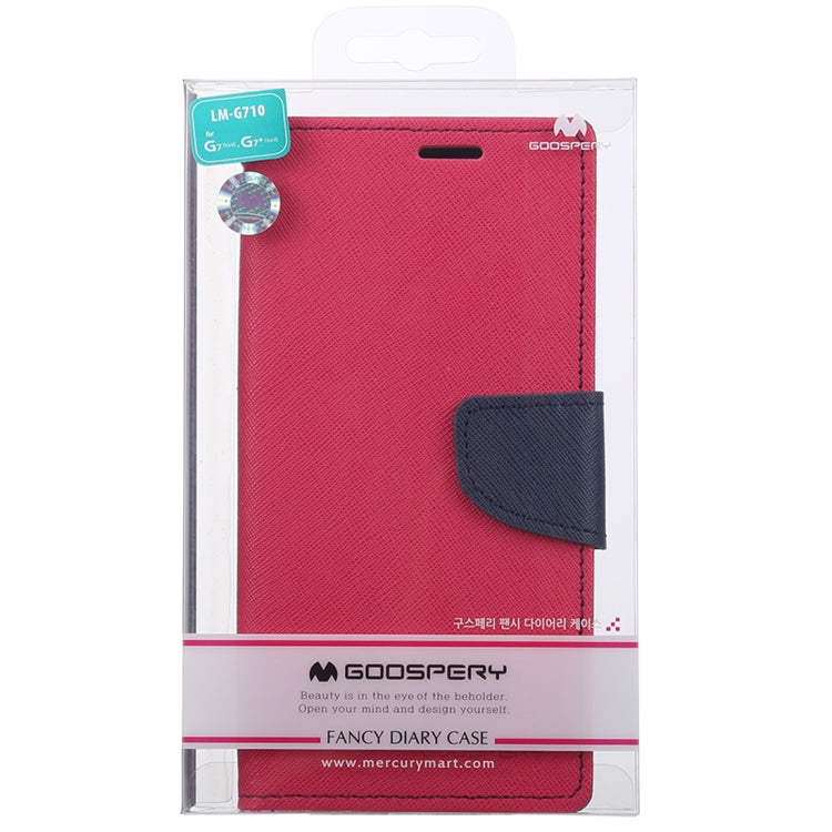 GOOSPERY FANCY DIARY Horizontal Flip PU Leather Case for LG G7 ThinQ, with Holder & Card Slots & Wallet