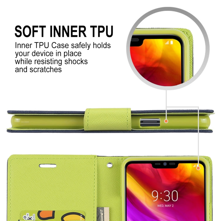 GOOSPERY FANCY DIARY Horizontal Flip PU Leather Case for LG G7 ThinQ, with Holder & Card Slots & Wallet