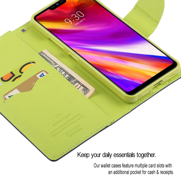 GOOSPERY FANCY DIARY Horizontal Flip PU Leather Case for LG G7 ThinQ, with Holder & Card Slots & Wallet