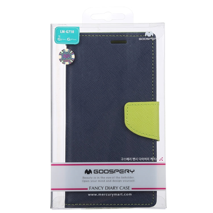 GOOSPERY FANCY DIARY Horizontal Flip PU Leather Case for LG G7 ThinQ, with Holder & Card Slots & Wallet
