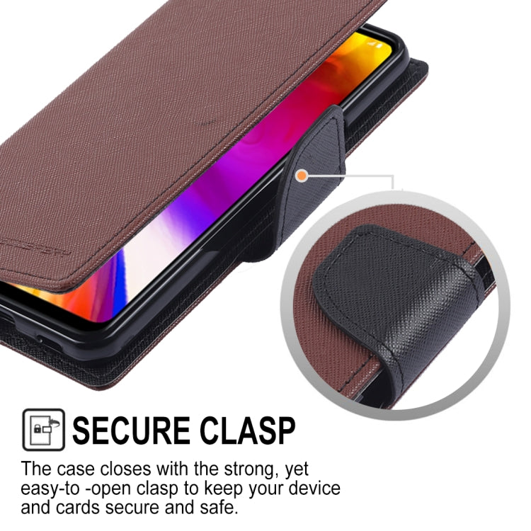 GOOSPERY FANCY DIARY Horizontal Flip PU Leather Case for LG G7 ThinQ, with Holder & Card Slots & Wallet