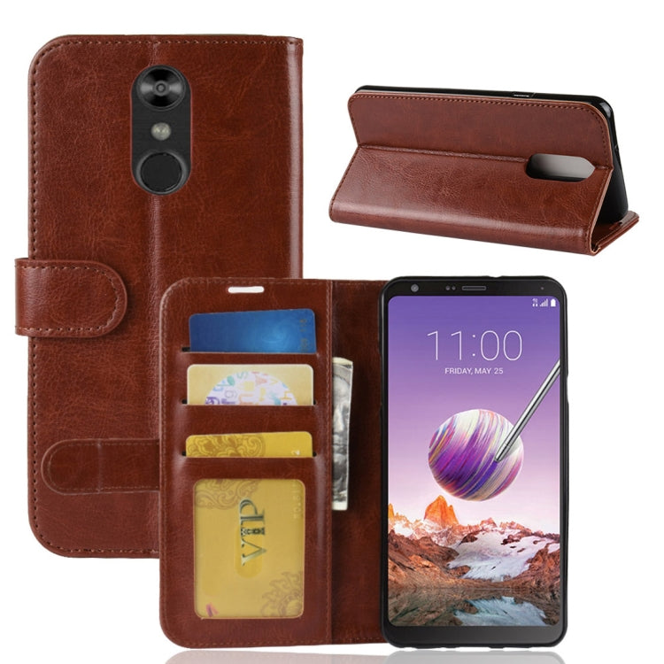For LG Stylol 4  Crazy Horse Texture Horizontal Flip Leather PU + TPU Case with Wallet & Holder & Card Slots