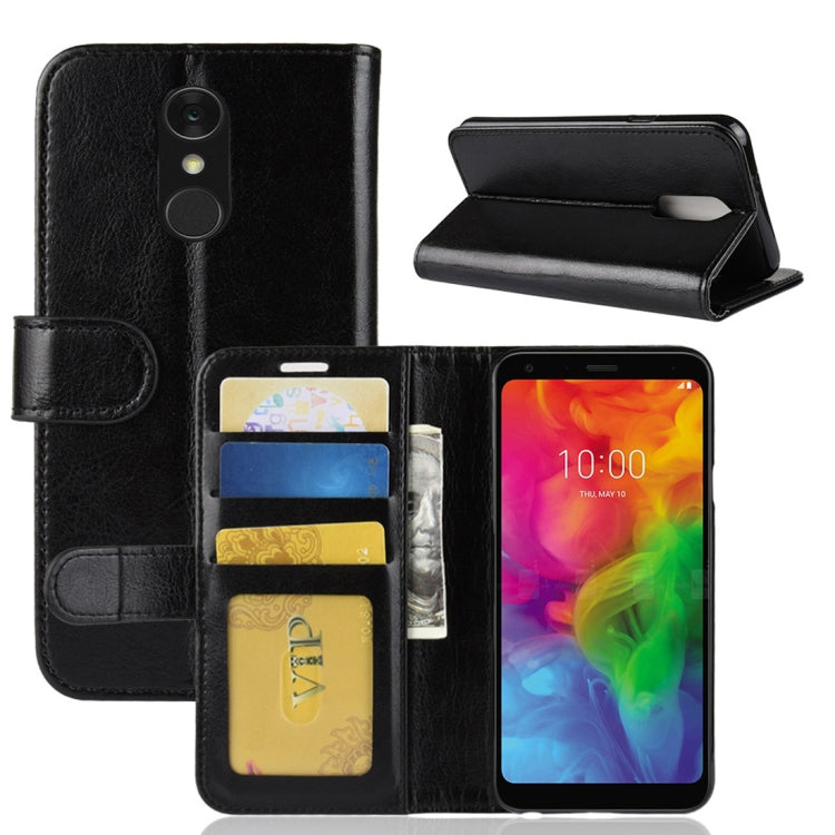 Crazy Horse Texture Horizontal Flip Leather PU + TPU Case for LG Q7, with Wallet & Holder & Card Slots
