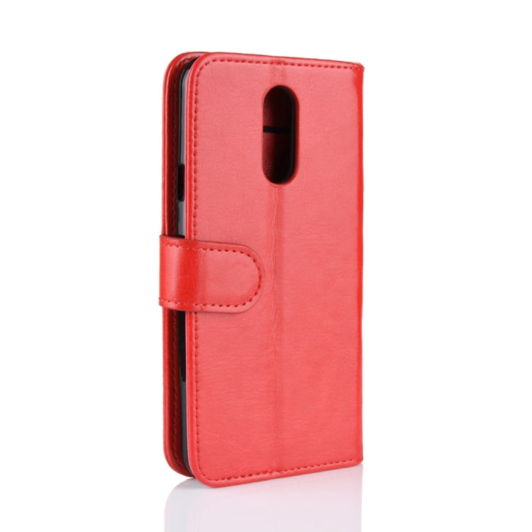 Crazy Horse Texture Horizontal Flip Leather PU + TPU Case for LG Q7, with Wallet & Holder & Card Slots