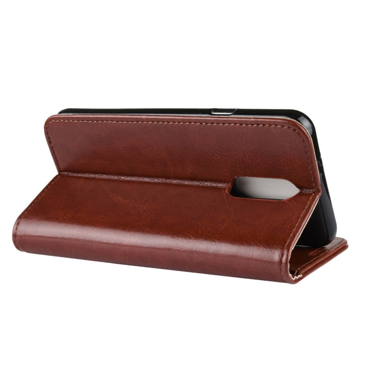 Crazy Horse Texture Horizontal Flip Leather PU + TPU Case for LG Q7, with Wallet & Holder & Card Slots