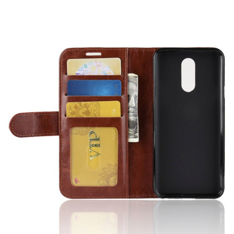 Crazy Horse Texture Horizontal Flip Leather PU + TPU Case for LG Q7, with Wallet & Holder & Card Slots