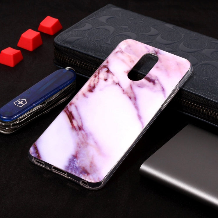 Marble Pattern Soft TPU Case For LG Q7