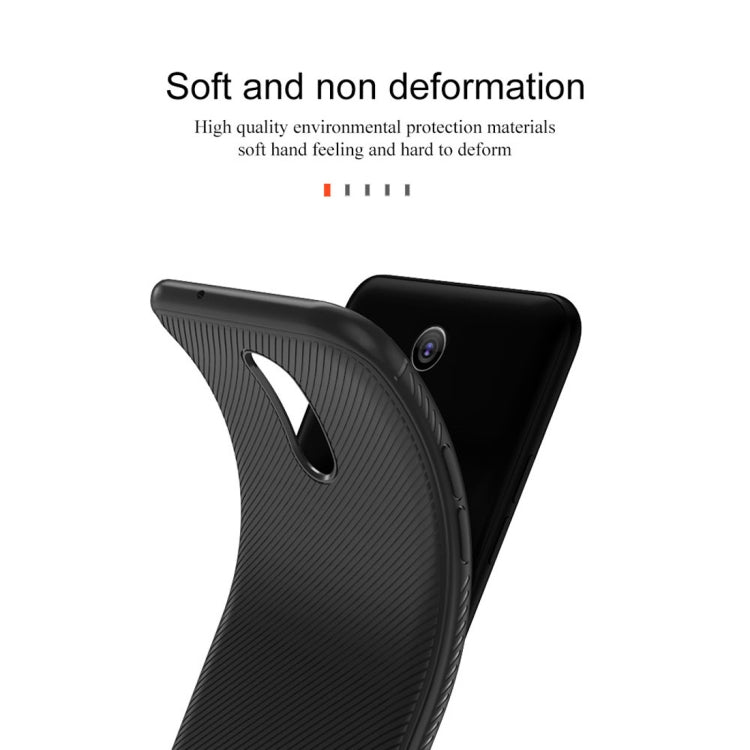 lenuo Leshen Series Stripe Texture TPU Case for LG Q7 (Blue)