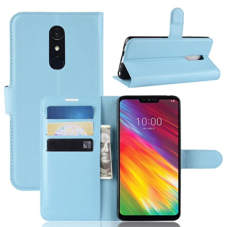 Texture Horizontal Flip Leather PU + TPU Case for LG G7 Fit, with Wallet & Holder & Card Slots