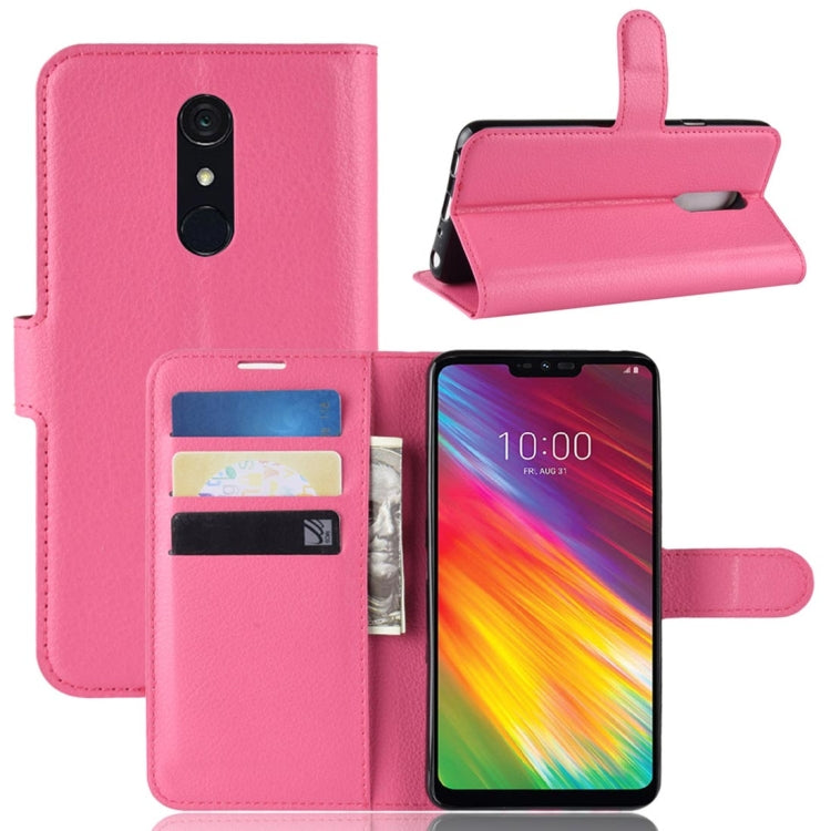 Texture Horizontal Flip Leather PU + TPU Case for LG G7 Fit, with Wallet & Holder & Card Slots