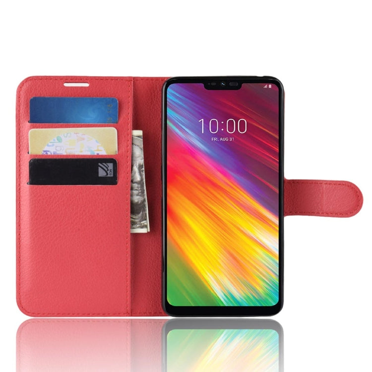 Texture Horizontal Flip Leather PU + TPU Case for LG G7 Fit, with Wallet & Holder & Card Slots