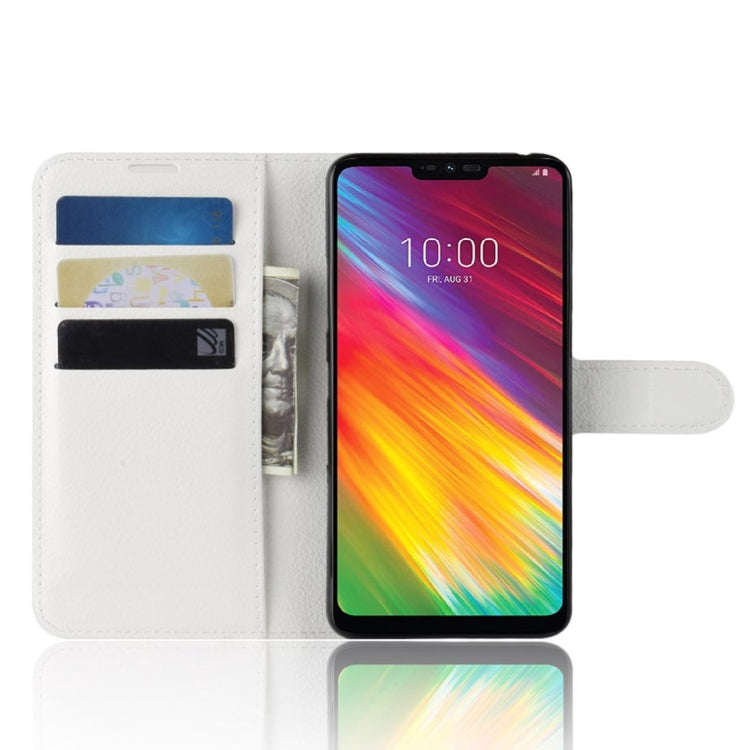 Texture Horizontal Flip Leather PU + TPU Case for LG G7 Fit, with Wallet & Holder & Card Slots