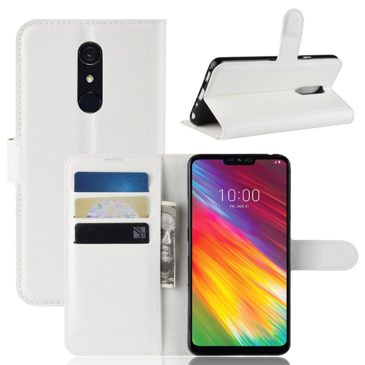 Texture Horizontal Flip Leather PU + TPU Case for LG G7 Fit, with Wallet & Holder & Card Slots