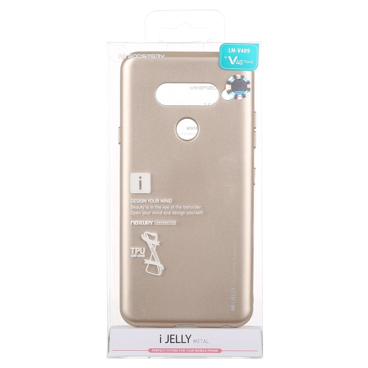 GOOSPERY I JELLY Metal Series Shockproof Soft TPU Case for LG V40 ThinQ
