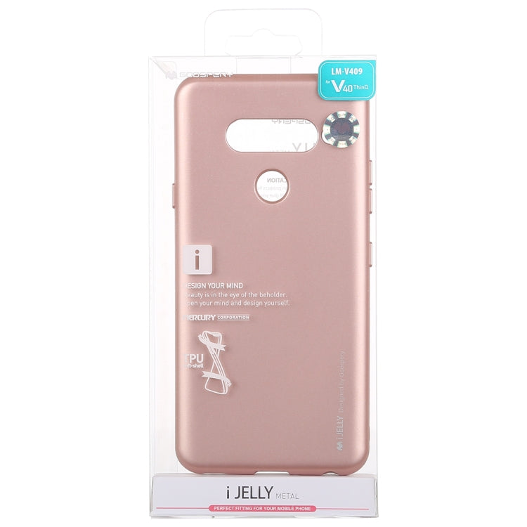 GOOSPERY I JELLY Metal Series Shockproof Soft TPU Case for LG V40 ThinQ