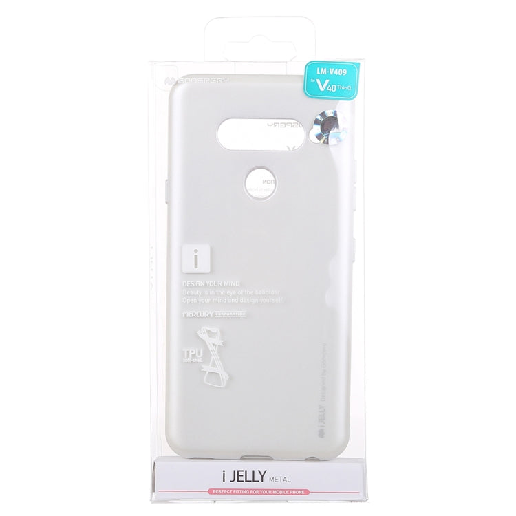 GOOSPERY I JELLY Metal Series Shockproof Soft TPU Case for LG V40 ThinQ