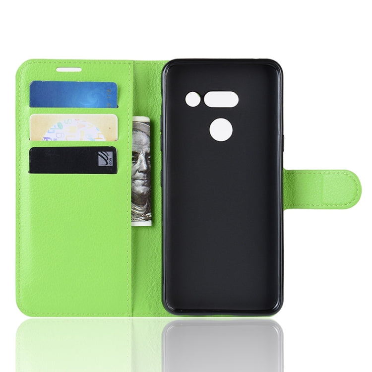 Litchi Texture Horizontal Flip Leather Case for LG G8 ThinQ, with Wallet & Holder & Card Slots
