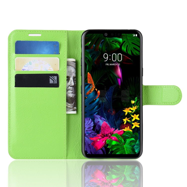 Litchi Texture Horizontal Flip Leather Case for LG G8 ThinQ, with Wallet & Holder & Card Slots