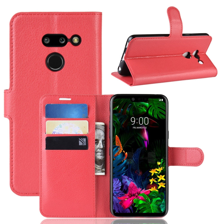 Litchi Texture Horizontal Flip Leather Case for LG G8 ThinQ, with Wallet & Holder & Card Slots