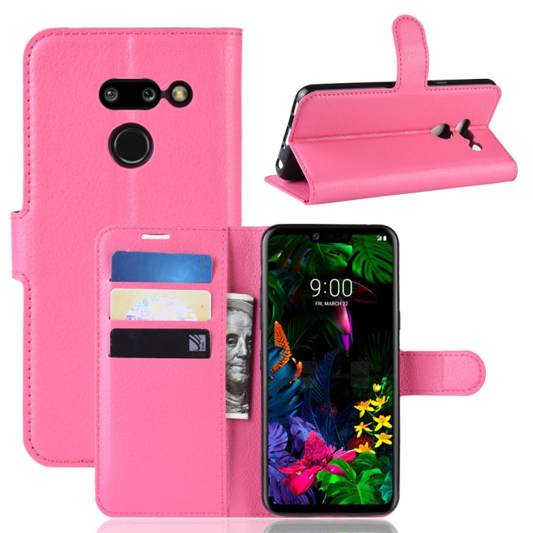 Litchi Texture Horizontal Flip Leather Case for LG G8 ThinQ, with Wallet & Holder & Card Slots