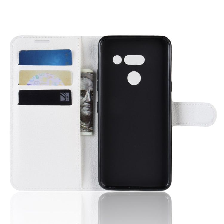Litchi Texture Horizontal Flip Leather Case for LG G8 ThinQ, with Wallet & Holder & Card Slots