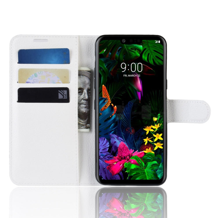 Litchi Texture Horizontal Flip Leather Case for LG G8 ThinQ, with Wallet & Holder & Card Slots