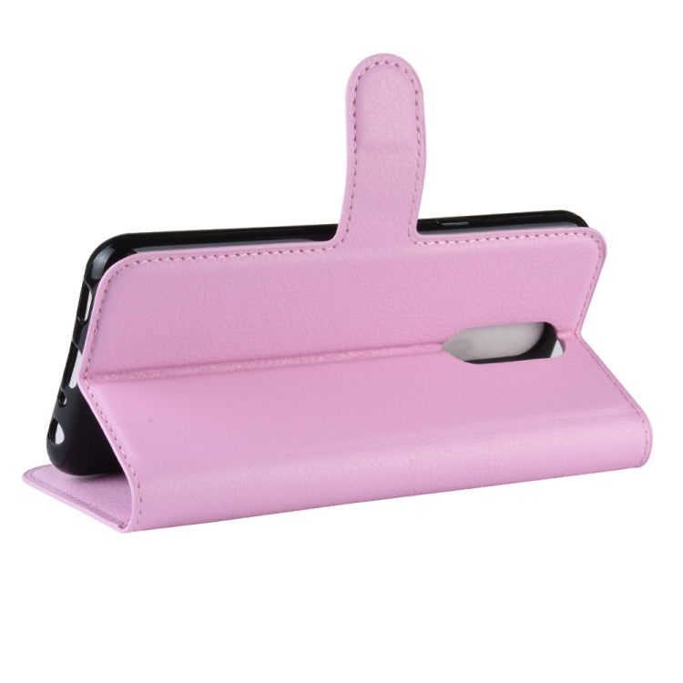 Litchi Texture Horizontal Flip Leather Case for LG K40, with Wallet & Holder & Card Slots