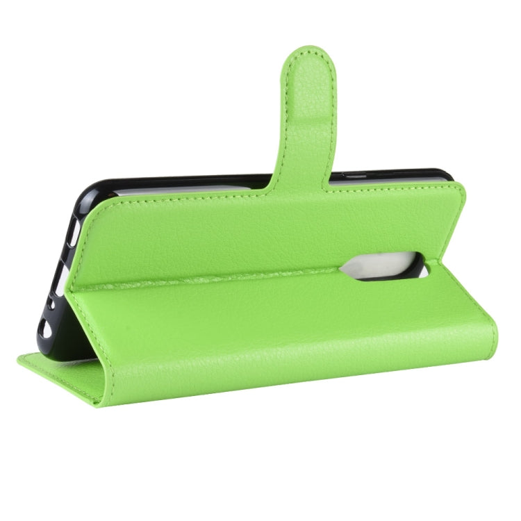 Litchi Texture Horizontal Flip Leather Case for LG K40, with Wallet & Holder & Card Slots