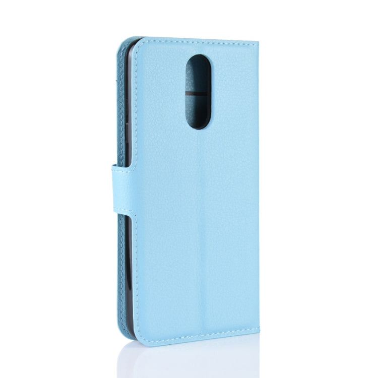 Litchi Texture Horizontal Flip Leather Case for LG K40, with Wallet & Holder & Card Slots