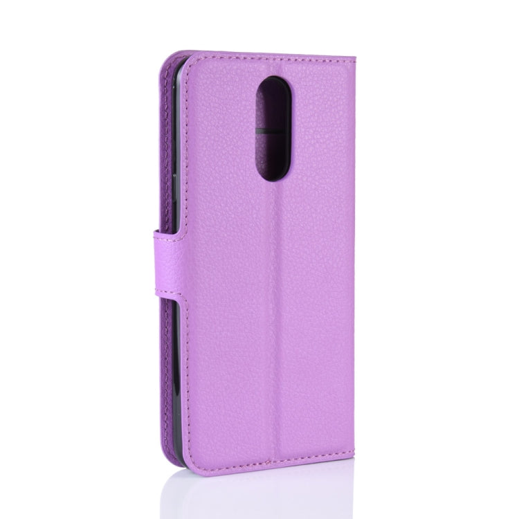 Litchi Texture Horizontal Flip Leather Case for LG K40, with Wallet & Holder & Card Slots