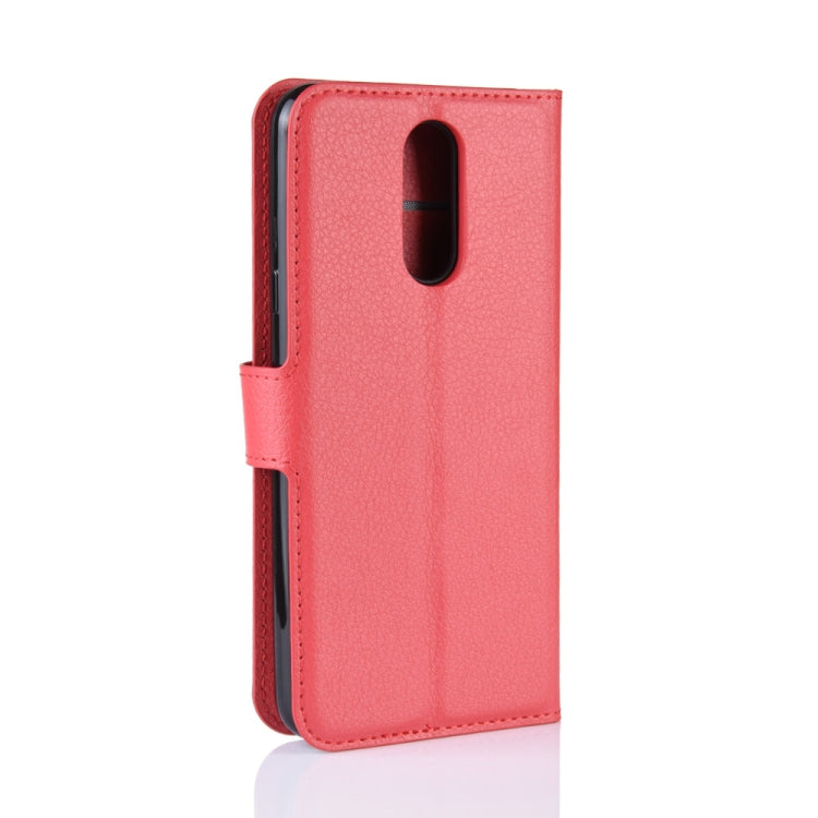 Litchi Texture Horizontal Flip Leather Case for LG K40, with Wallet & Holder & Card Slots