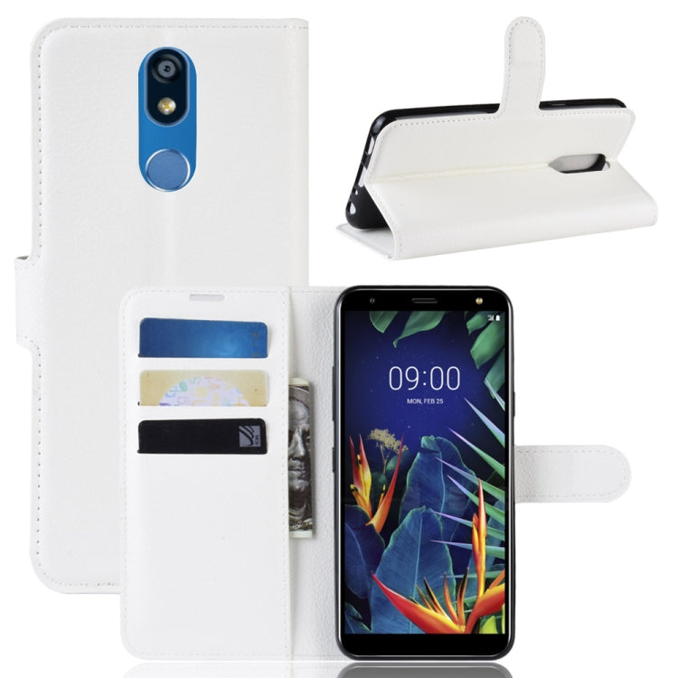 Litchi Texture Horizontal Flip Leather Case for LG K40, with Wallet & Holder & Card Slots