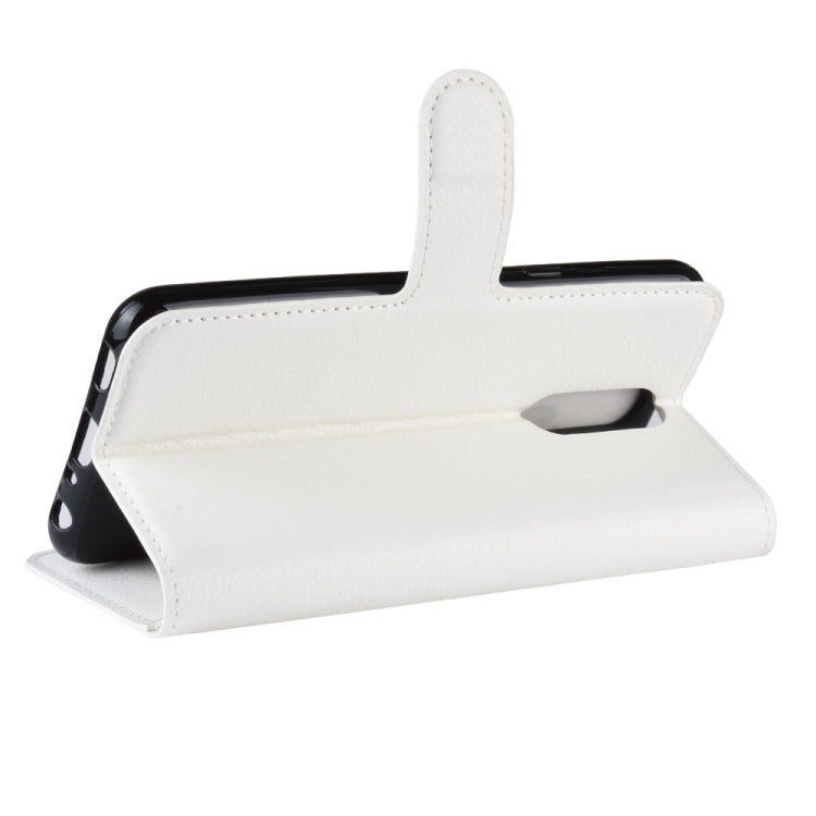 Litchi Texture Horizontal Flip Leather Case for LG K40, with Wallet & Holder & Card Slots