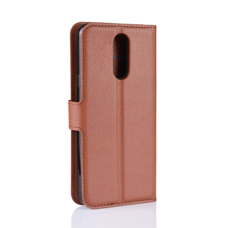 Litchi Texture Horizontal Flip Leather Case for LG K40, with Wallet & Holder & Card Slots