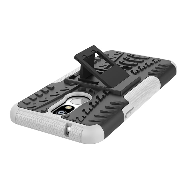 Shockproof  PC + TPU Tire Pattern Case for LG K40, with Holder