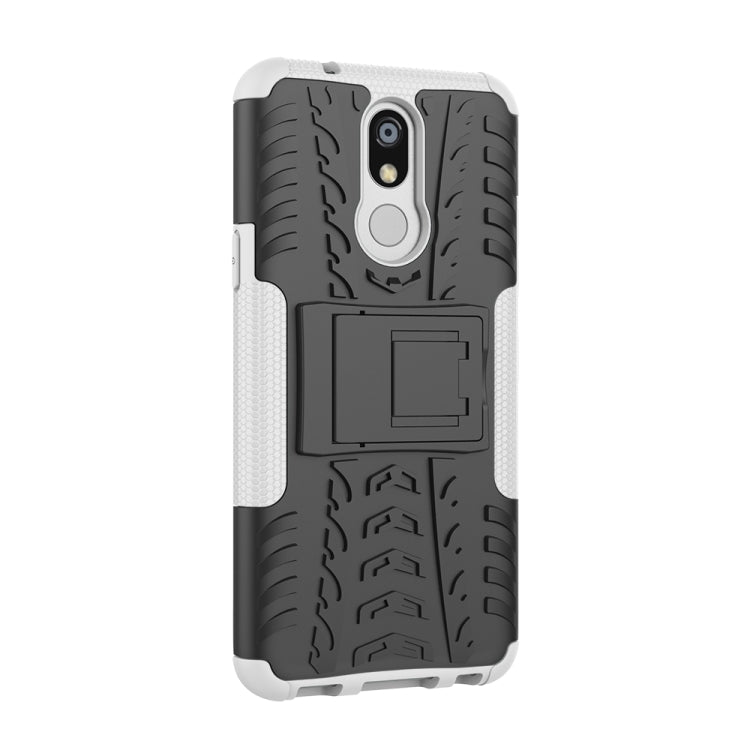 Shockproof  PC + TPU Tire Pattern Case for LG K40, with Holder