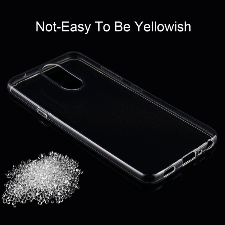 50 PCS 0.75mm Ultrathin Transparent TPU Soft Protective Case for LG K40