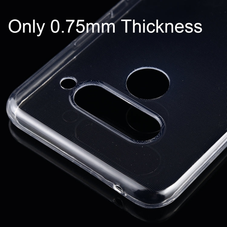 50 PCS 0.75mm Ultrathin Transparent TPU Soft Protective Case for LG V50 ThinQ 5G