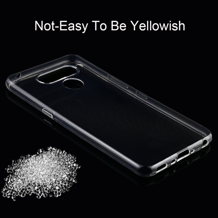 50 PCS 0.75mm Ultrathin Transparent TPU Soft Protective Case for LG V50 ThinQ 5G