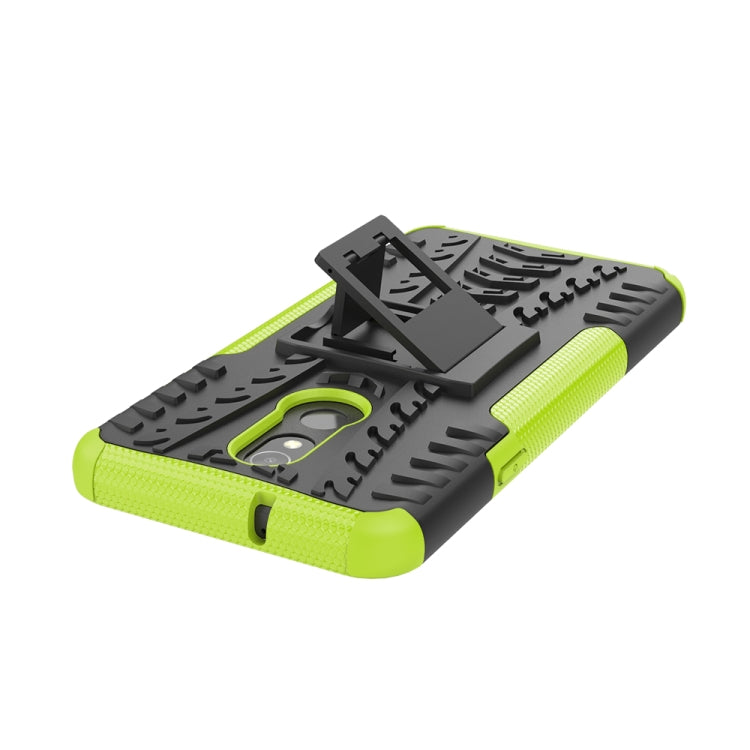 Tire Texture TPU+PC Shockproof Case for LG Q Stylo 5, with Holder