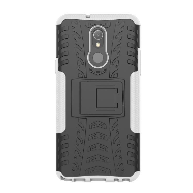 Tire Texture TPU+PC Shockproof Case for LG Q Stylo 5, with Holder