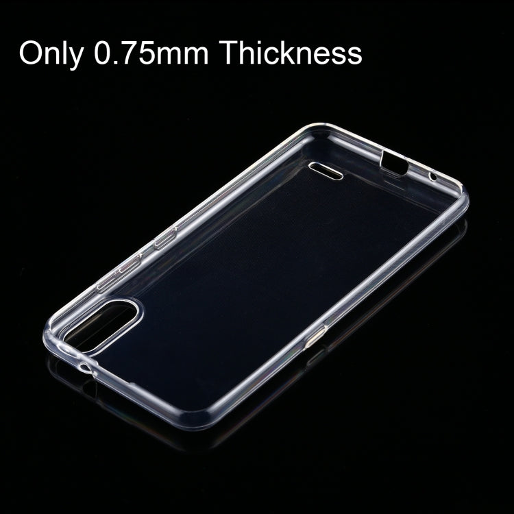 For LG K22 0.75mm Ultra-thin Transparent TPU Soft Protective Case