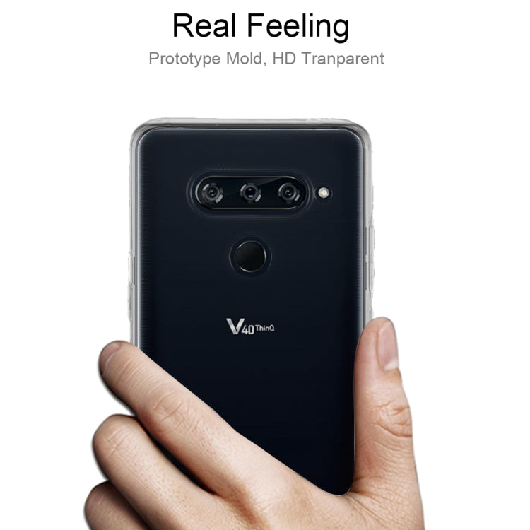 0.75mm Transparent TPU Case for LG V40 ThinQ