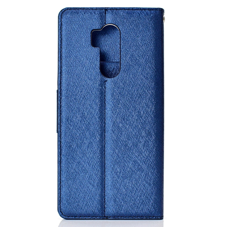 Silk Texture Horizontal Flip Leather Case for LG G7 ThinQ, with Holder & Card slots & Wallet & Photo Frame