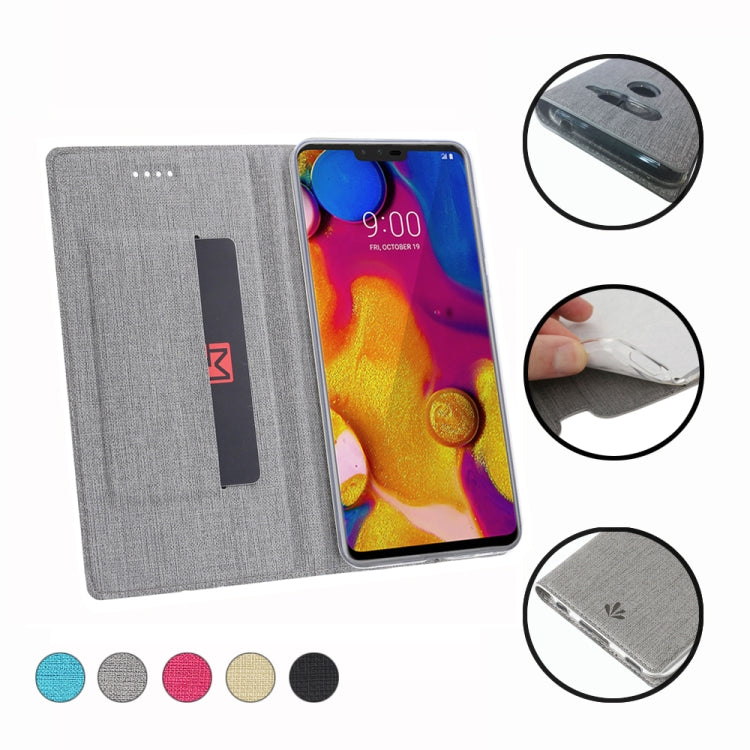 ViLi DMX Multifunctional Horizontal Flip Leather Case for LG V40 ThinQ, with Card Slot & Holder