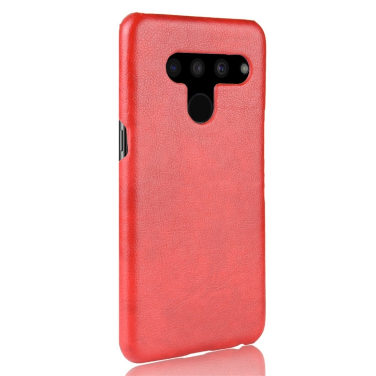 Shockproof Litchi Texture PC + PU Protective Case for LG V50 ThinQ 5G