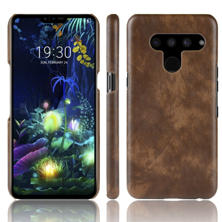 Shockproof Litchi Texture PC + PU Protective Case for LG V50 ThinQ 5G