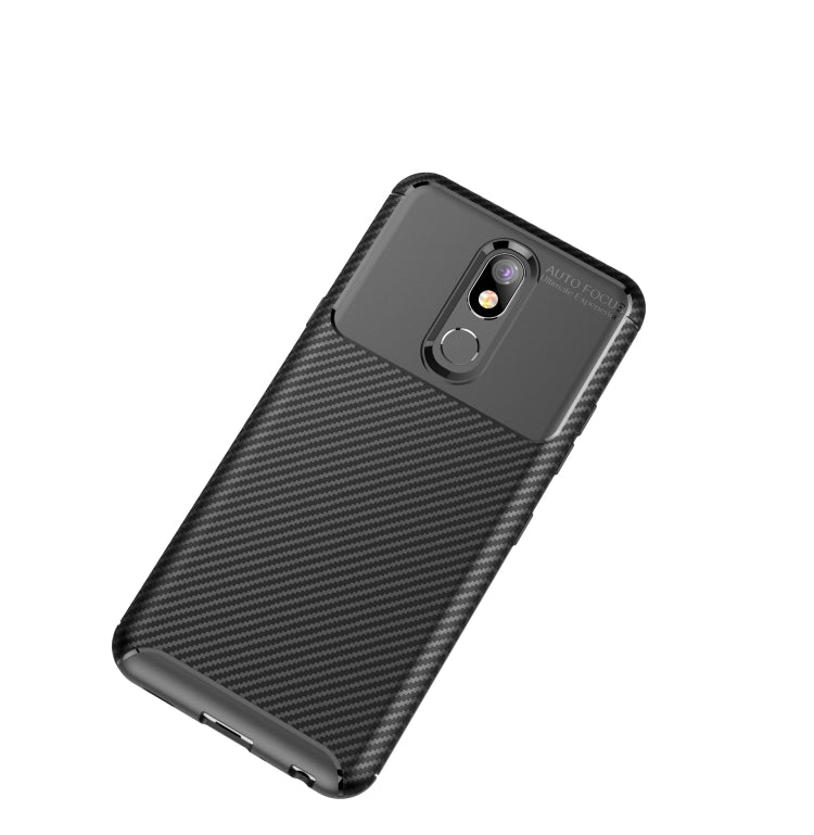 Carbon Fiber Texture Shockproof TPU Case for LG K40 (Black)
