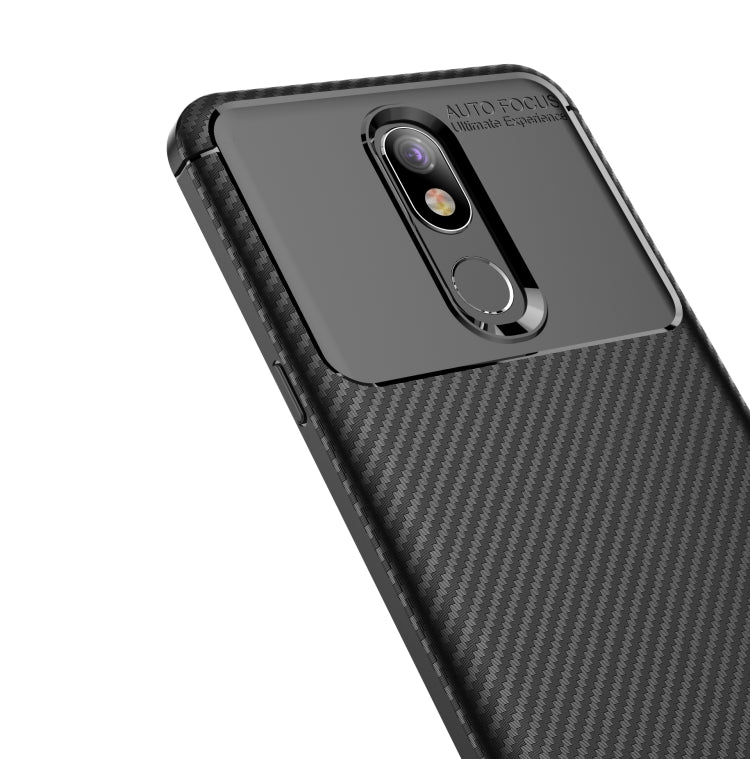 Carbon Fiber Texture Shockproof TPU Case for LG K40 (Black)