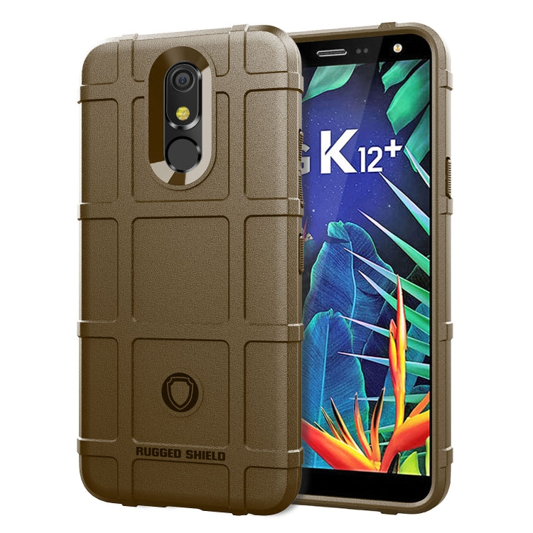 Shockproof Rugged Shield Full Coverage Protective Silicone Case for LG K12+